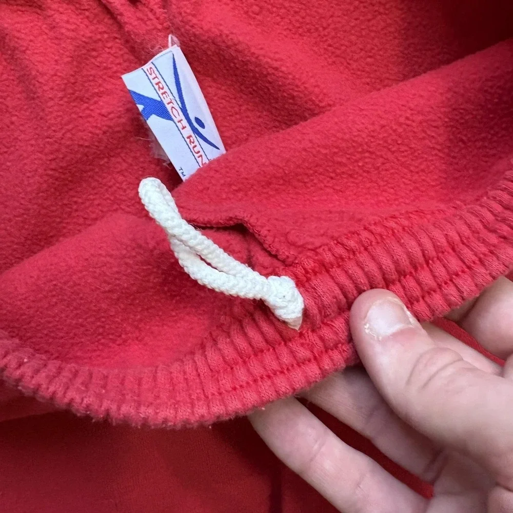 Wisconsin Badgers Sweatpants Mens Small Red NCAA Football Stretch Run Fleece